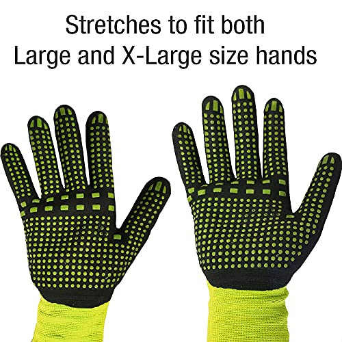 MAX Grip HI VIS 3 Pack - color: Hi Vis Yellow, size: X-Large
