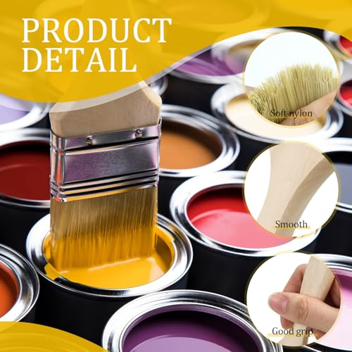 48 Pack 2 Inch Paint Brushes, All-Purpose Chip Brush Set for Painting, Stains, Varnishes, Epoxy, Glue, Crafts, Walls & Wood Furniture