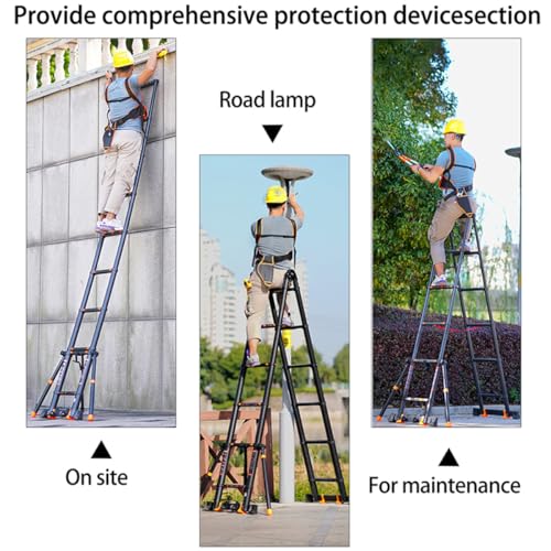 COLLBATH 4pcs Ladder Foot Mats Non-Slip Rubber Ladder Feet Cushions Herringbone Anti-Slip Covers Accessories for Home and Construction Use
