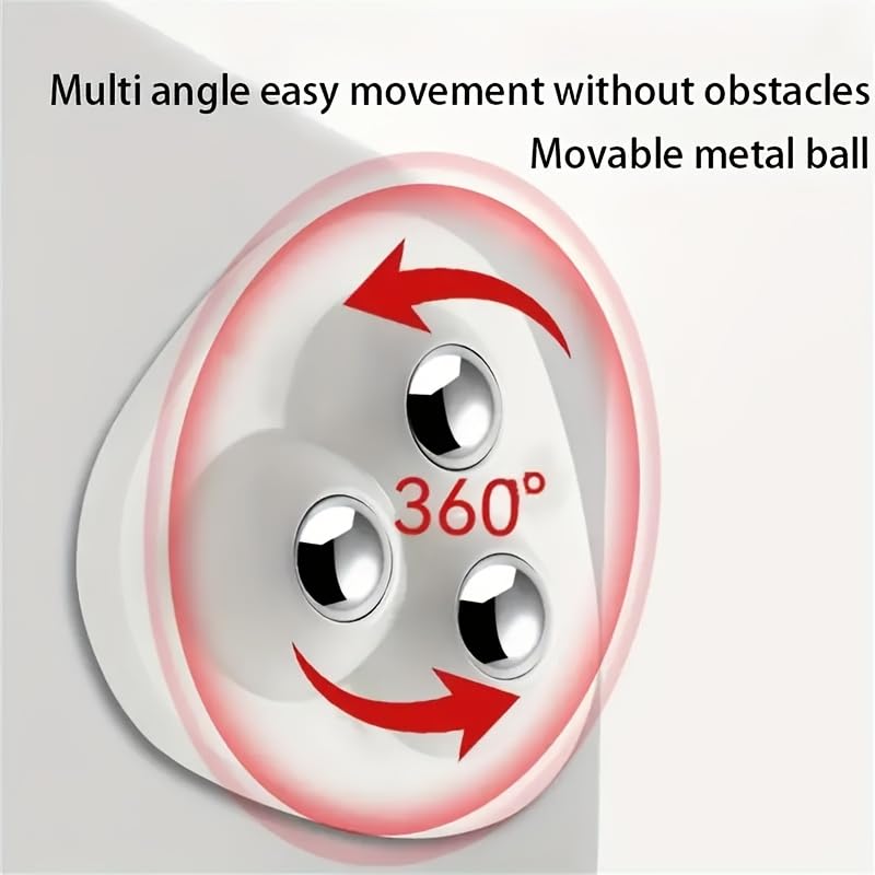 16pcs Heavy-Duty Self-Adhesive Rotating Wheels, Smooth 360° Spin, Compact Mobile Feet