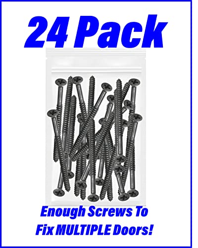 Oil Rubbed Bronze Wood Screws 9 X 3 Inch – Extra Long Door Hinge Screws - Door Security Screws - 24 Pack