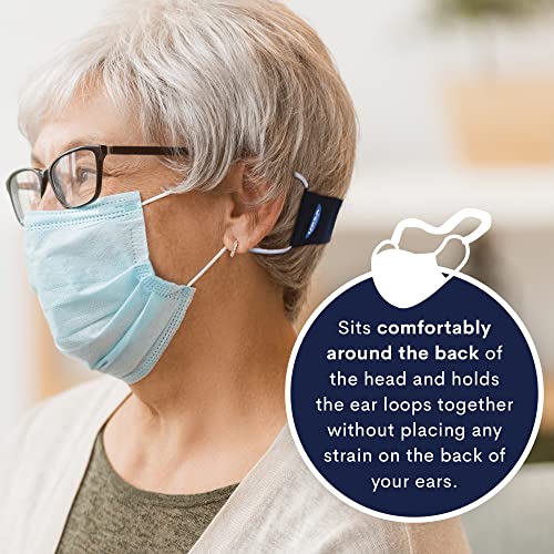 URSA Maskie Face Mask Holder | Ultra-Light & Breathable Ear Saver | Adjustable Hook Tape Gripper | Comfortable Reusable Strap Extender | Protects Ears from Strain | Multiple Ways to Wear - 2.9 g