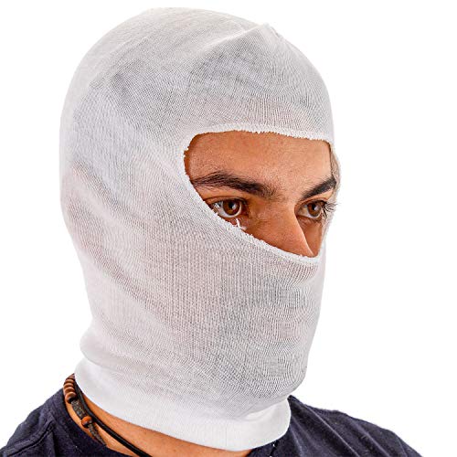 TCP Global Premium Painters Spray Socks, One Size Fits All (Pack of 12) - Snug Soft Stretch Cotton Hood Mask