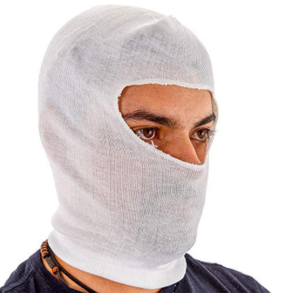 TCP Global Premium Painters Spray Socks, One Size Fits All (Pack of 12) - Snug Soft Stretch Cotton Hood Mask
