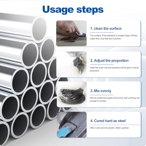 Metal Glue, 2 Part High Strength Liquid Welding Glue, Heat Resistant Repair, Metal Epoxy Weld, Heavy Duty for Welding Aluminum, Metals, Stainless Steel, Plastics, Wood - size: Metal Glue 3PCS