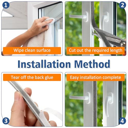 33FT Self Adhesive Brush Door Weather Stripping & Soundproofing Seal – High-Density Gap Blocker for Noise, Drafts & Dust – Easy Install, Durable Door Bottom & Window Insulation Strip（0.21"x 0.35"） - size: 0.35" Wide x 0.2" Thick