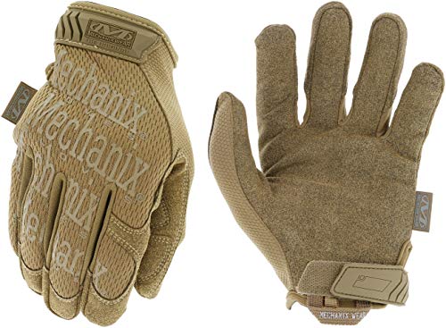 Mechanix Wear: The Original Coyote Tactical Work Gloves with Secure Fit, Flexible Grip for Multi-purpose Use, Durable Touchscreen Safety Gloves for Men (Large, Coyote Brown) - color: Brown, size: Large