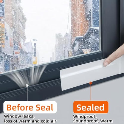 ZOMPAGO Strong Adhesive Cloth Weather Stripping Tape for Sliding Windows and Door Frames - 2Roll,1.8inx33FT,White,Seal Strip for Soundproofing,Dustproof, Waterproof,and Windproof-Durable - size: 2 Roll, 1.8 in x 33 FT, White