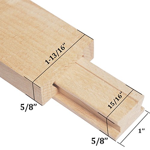 Wooden Drawer Slides 13-3/4 Inches Classic Wood Center Guide Track with Slide Glides (35cm (1pair)) - size: 35cm (1pair)