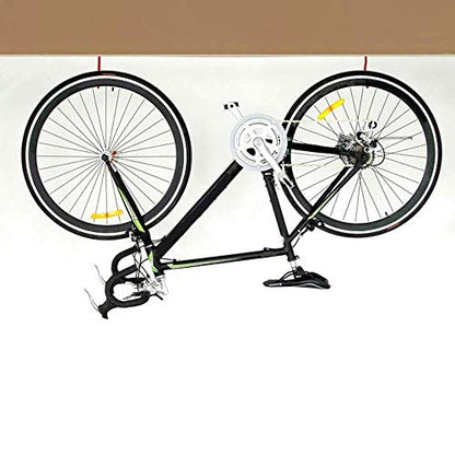 Bike Hooks Heavy Duty Bicycle Storage Hooks Set of 6,Screw-in Utility Storage Hangers Shed Garage Garden Hook Plastic Coated for Wall Mount/Ceiling Red