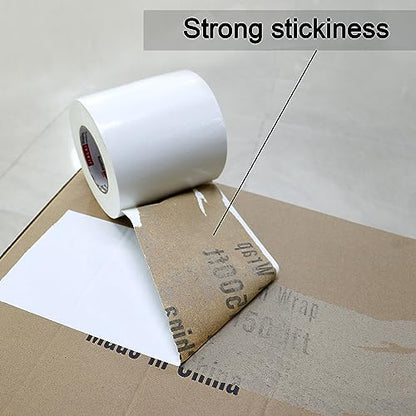 Wide Duct Tape, Industrial Grade 30Yards (90 ft) Wide Tape 5'' Duct, 9 Mil Heavy-Duty, Waterproof, Strong, Flexible, No Residue, for Crafts & Home Improvement (White, 5'' x 90ft) - color: White, size: 5'' x 90ft