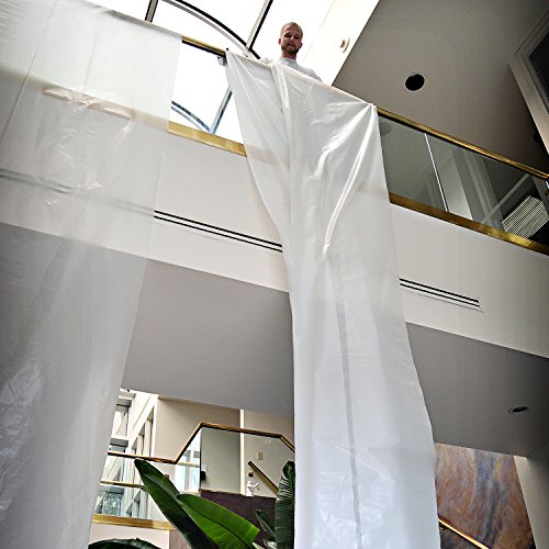 Trimaco SuperTuff 4 mil Plastic Dropcloth, 10-feet x 20-feet - size: 10-feet x 20-feet, style: 4 mil