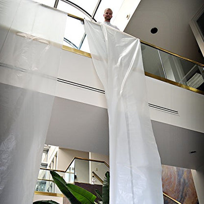 Trimaco SuperTuff 4 mil Plastic Dropcloth, 10-feet x 20-feet - size: 10-feet x 20-feet, style: 4 mil