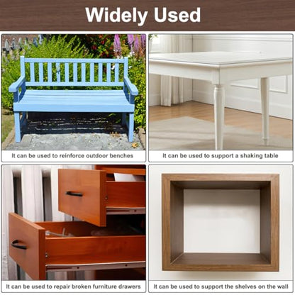 16 Pcs White 2.5 Inch L Bracket Stainless Steel Corner Braces, Heavy Duty 90 Degree Joint Right Angle Brackets for Wood Shelves, Cabinet, Frame, with Screws - size: L/2.5inch*2.5inch 16Pack