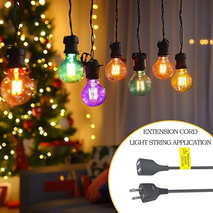Gray Extension Cord 9FT Thin Flexible Light Duty for Indoor Use 625W 125V 5A 2 Prong Power Cable Plug Ideal for, Humidifier, Holiday Lights, Lamps, Security Cameras, Appliance (1 Pack) - size: 9FT Gray (1Pack)