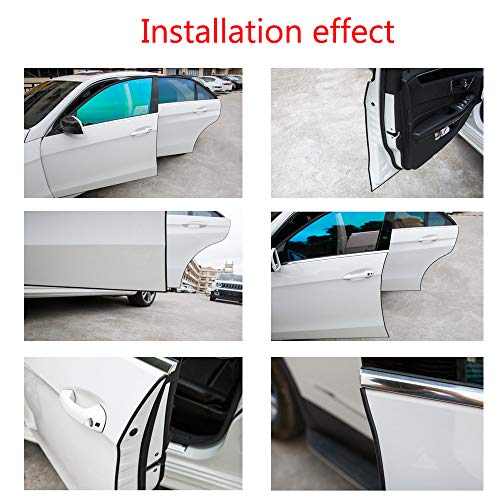 ESUPPORT 16ft 5M U Shape Car Door Moulding Rubber Scratch Protector Strip Edge Guard Trim Seal Red - color: Red