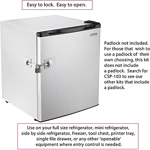 2-Pack Refrigerator Lock (White Without Padlock) - color: 2-Pack, White Without Padlock