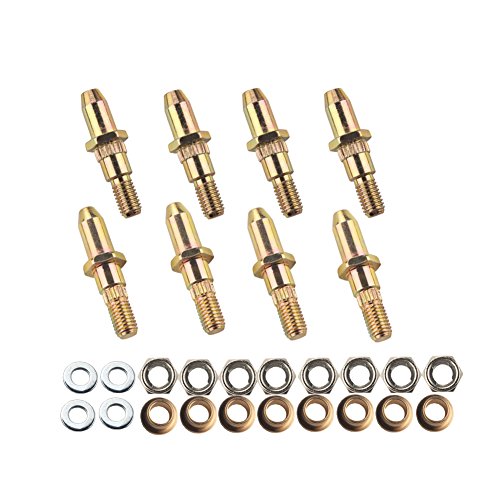 JGR Door Hinge Pin Bushing Repair Kits 4 hinges for Chevy Silverado GMC Sierra 1999-up Fullsize Truck SUV - color: 4 hinges