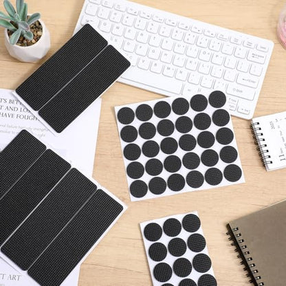 68 Pcs Pad Non Slip Stickers, Self Adhesive Rubber Grips for Furniture to Prevent Sliding with Strong Grip, Noise Reducing Non Slip Pads, for Chairs,Tables, Floors