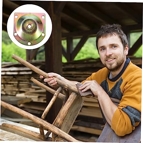Furniture Leg Mounting Plates 8pcs Iron Slope Leg Attachments 12° Angle for Sofa Couch - color: Multi Color