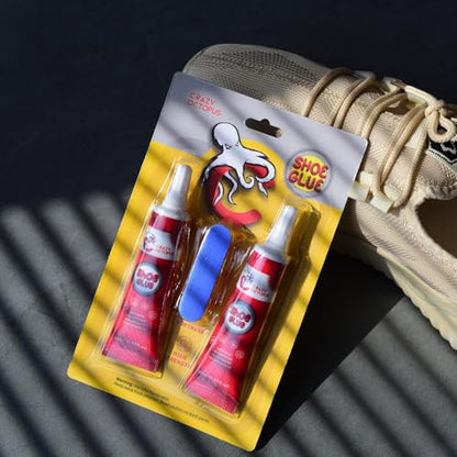 Shoe Glue, Strong, Clear Shoe Repair Glue for Sneakers, Boots, Handbags, Soles, Heels, Works on Leather, Rubber, Canvas, 15ml Tube x 2 - color: 30g