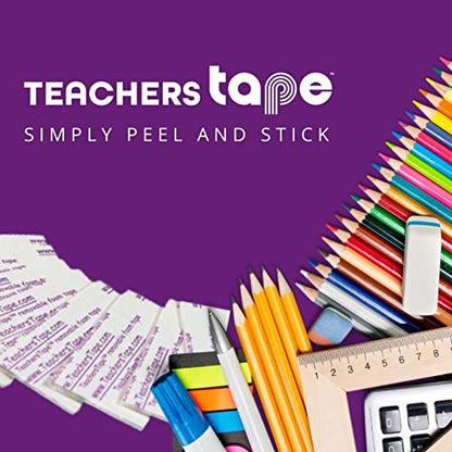 Duraco Teachers Tape™ Pads (12 Pads of 8 Pieces / 96 Pieces per Pack), Double-Sided Removable Foam Tape Pieces for Wall Mounting