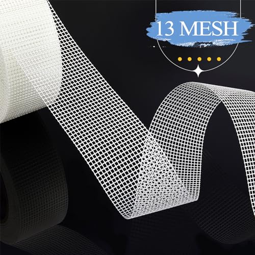 Pushglossy 5 Rolls Drywall Joint Tape 1.8 Inches x 492 ft Self Adhesive Fiberglass Mesh Drywall Joint Tape White Heavy Duty Wall Crack and Seam Patch for Repairing Joining Finishing
