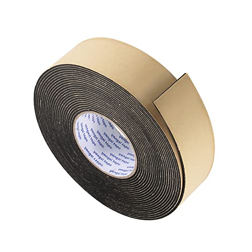 uxcell Sealing Foam Tape 50mm Wide 2mm Thick 10m/32.8ft Long, EVA Self Adhesive Weather Strip for Window Door Insulation - size: 50mmx2mmx10m