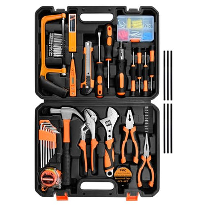 Tool Set,148-Piece Home Repair Tool Kit for Men Women College Students,Household Basic Hand Tool Sets with Case for Home Maintenance,Dorm Essentials and DIY Projects - size: 148 Pcs
