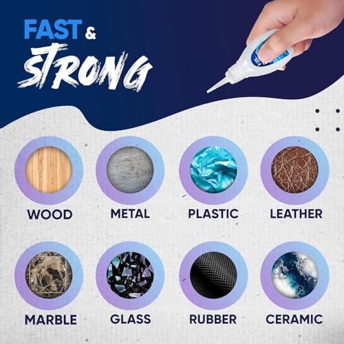 CA Glue Thick Viscosity Kit (3x1.75 oz.) Cyanoacrylate Glue, Heavy-Duty Super Glue for Gap-Filling, Wood, Metal, Plastic, Furniture Repair, High-Strength Adhesive for Vertical and Overhead Surfaces - size: 3 Pack, style: Thick CA Glue