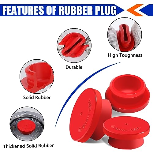 CheeMuii 3595995 Hub Cap Window Cover Kit for 3434009 Hub Caps 4 Set 359-5995 Hubcap Oil Window with Plugs Gaskets and Bolts Replace for Stemco 343-4009 Semi Truck Trailer Hub Caps