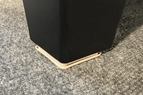 Shepherd Hardware 3949 2-Inch Adhesive, Square, Slide Glide Furniture Sliders, 4-Pack,Beige - style: 2 Inch, Square