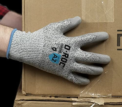 MAGID D-ROC Lightweight Polyurethane Palm Coated Cut Resistant Work Gloves Size 5/XXS - size: 9/L, style: 1 Pair