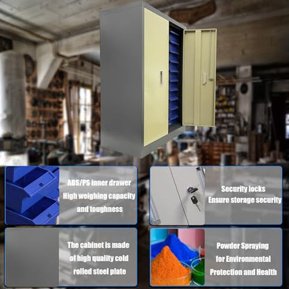Parts Cabinet with Door Hardware Storage Cabinet Large 30 Drawer Parts Storage Cabinet Hardware Organizer
