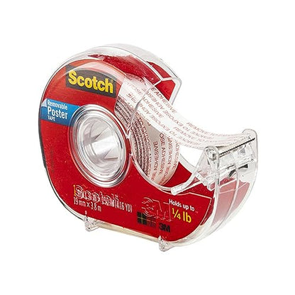 3M 109 Wallsaver Removable Mounting Tape - two pack (2 pack, white)
