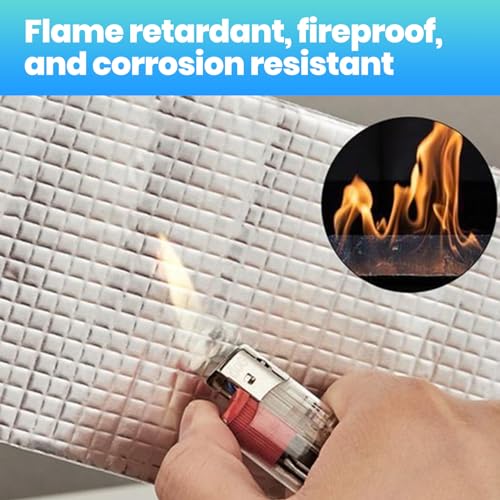 ADHES Upgrade Butyl Tape Waterproof Tape, 1.2mm Thick, 4 inch x 16 feet, Aluminum Foil Tape Butyl Sealant Tape for RV Repair, Window, Boat and Pipe Sealing, Glass & EDPM Rubber Roof Patching, Silver - size: 100mm x 5m