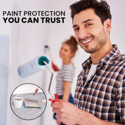 Canvas Painters Drop Cloth (Size 12 x 15 Feet - Pack of 2) - Pure Cotton Paint Drop Cloth for Painting, Curtains, Furniture & Floor Protection - Recycled Heavy Duty Cotton Canvas - size: 12' X 15' - Pack of 2