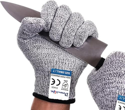 Dowellife Cut Resistant Gloves Food Grade Level 5 Protection, Safety Kitchen Cut Gloves for Chef Oyster Shucking Mandolin Knife Butcher Meat Cutting - size: Medium (Pack of 1), style: Original