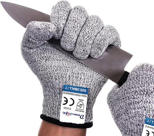 Dowellife Cut Resistant Gloves Food Grade Level 5 Protection, Safety Kitchen Cut Gloves for Chef Oyster Shucking Mandolin Knife Butcher Meat Cutting - size: Large (Pack of 1), style: Original