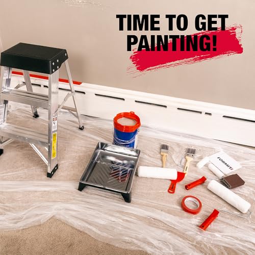 Formit Paint Roller Kit - Complete Painting Prep Set, Includes Paint Rollers and Tray, Paint Brushes, and Wall Repair Kit - Paint Brush Kit for House Painting (22-Piece Set)