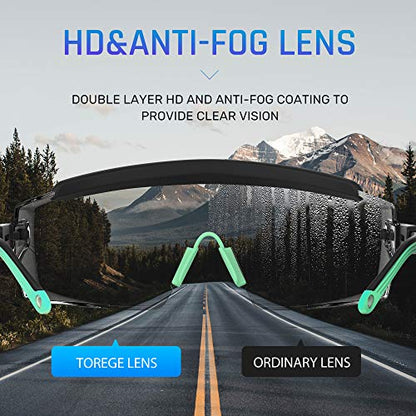 Anti Fog Safety Glasses Safety Goggles Over Glasses Protective Glasses with Anti Scratch Lenses Adjustable - color: Green