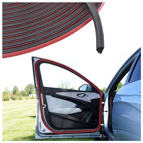32.8Ft Automotive Weather Stripping,Upgrade Soundproofing Car Door Seal Strip with 3 Layer Structure,Universal Car Accessories Rubber Driver Door Seal for Car Door/Hood (32.8Ft) - color: 32.8Ft
