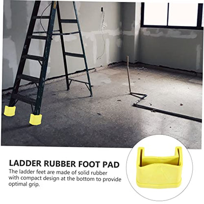 POPETPOP 4pcs Professional Ladder Feet Protectors Non-Slip Stair Treads Safety Devices for Ladders Home Use - color: Yellow