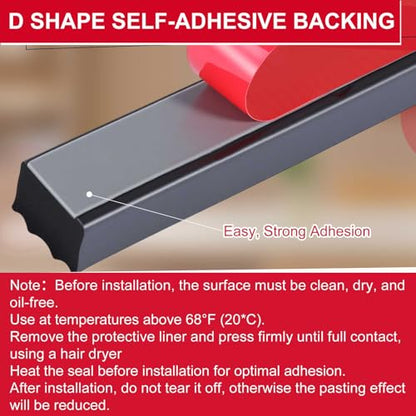 Treela 13 ft Ribbed Foam Rubber Seal with Tape, 0.625x0.375 Inches, Self Adhesive Epdm Foam Rubber Weather Strip, Suitable for Ships, Cars, Rvs, Ships, Garage Doors/Windows, Black - size: 13ft, style: 0.625x0.375in