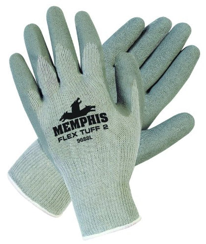 MCR Safety 9688M FlexTuff II Latex Palm Medium Weight Men - size: Medium