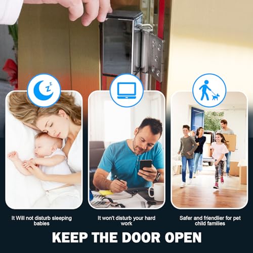 Door Stopper - Pocket Size and Mobile - Heavy Duty Hinge Door Stop - Fit for Firemen, Movers, Hotels & Stores - Easy to Use - Children & Pets Safety Hanging Door Hinge Stoppers