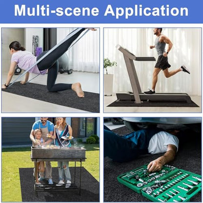 Sturdy Slip Felt Floor Mat Designed for Vehicle Maintenance Spill and Wet Area Security 150x60cm Machine Maintenance Pad - size: 200x200cm