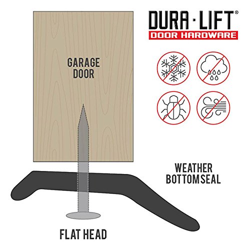 DURA-LIFT Garage Door Foam Bottom Weather Seal for 8' Wide Doors - size: 9-feet