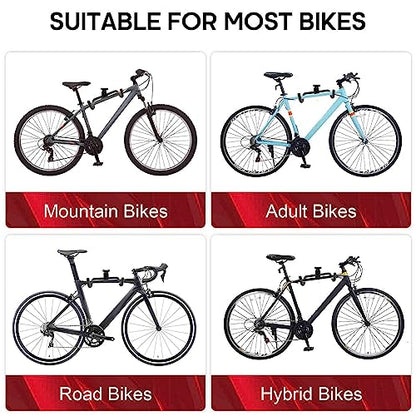 Bike Hanger Wall Mount, Heavy Duty Steel Bike Racks Storage Garage Adjustable Bicycle Hooks for Mountain Hybrid Road Bikes (Black 1 Pack) - color: Black 1 Pack