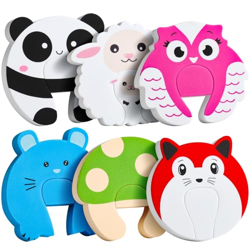 Enlarged Door Stopper,6Pcs Finger Pinch Guard,Door Slam Stopper,Door Holder to Keep Door Open - size: 6 Piece Assortment